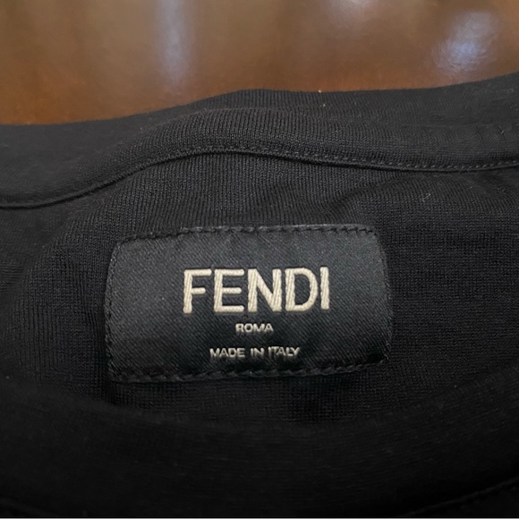 Fendi Monster Eye T- shirt | Color Black | Size Large (IT 50) - Picture 6 of 8